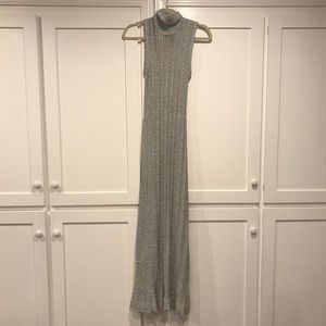Stunning metallic silver sweater dress/gown Stunning metallic silver sweater dress/gown