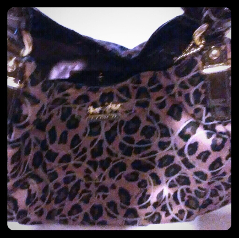 Coach Ocelot Madison Sateen Maggie Leopard