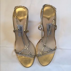 Brand New Gold Rupert Jimmy Choo with Box