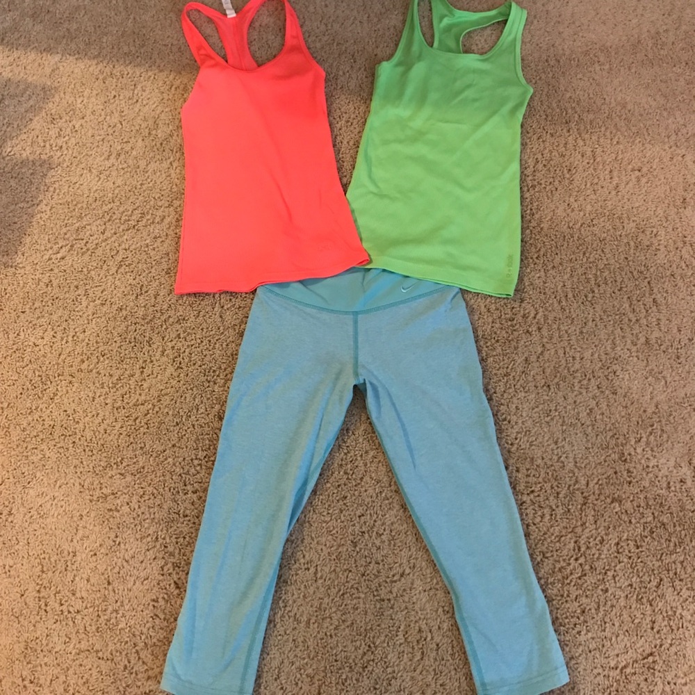 Nike, Reebok, under armor athletic bundle size xs