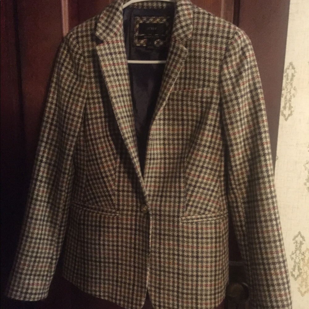 J crew houndstooth regent blazer
