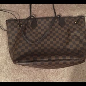 Authentic Louis Vuitton Neverfull MM Damier Ebene