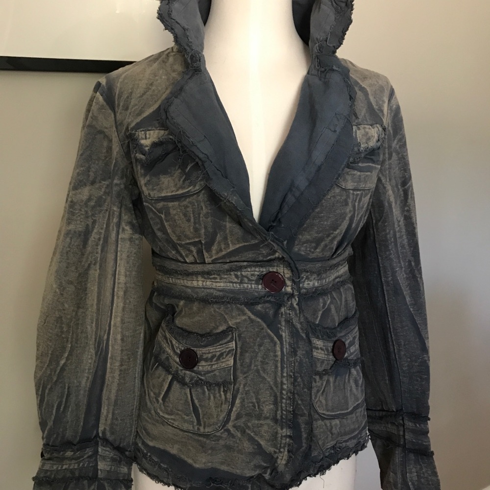 Boutique Vintage Wash Denim Jacket