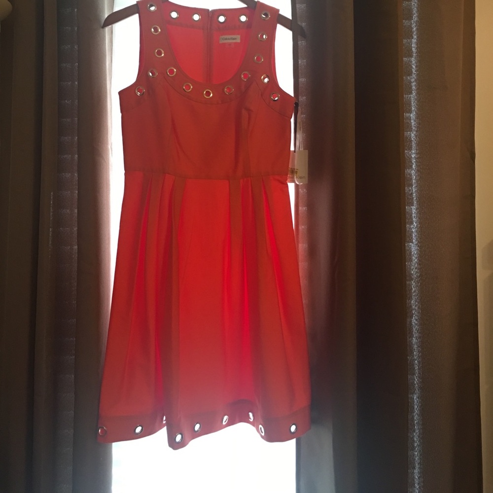 🆕Orange Calvin Kevin Dress
