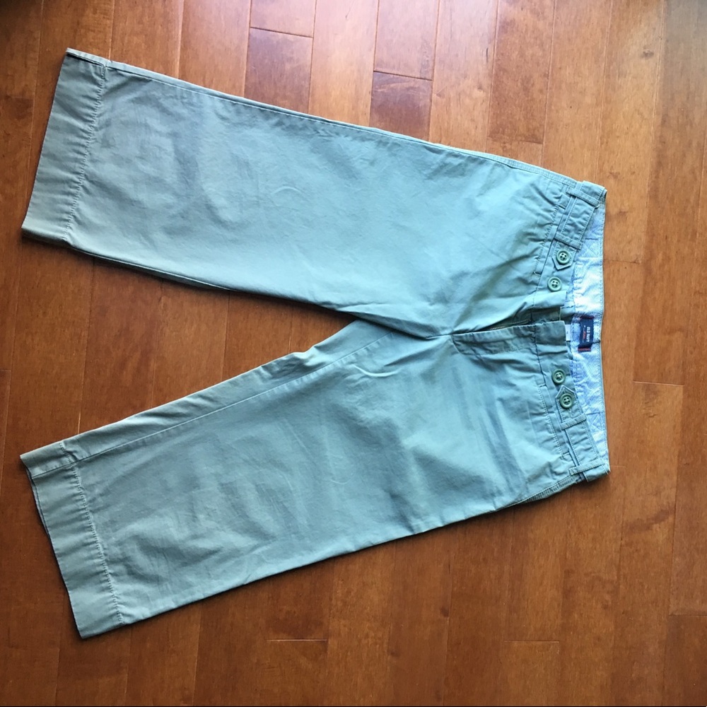 Old Navy crop pants sage green wide leg