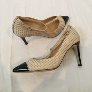 J.Crew T-Strap Polka Dot Pumps