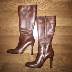 J Crew Brown Auburn Leather Women's Boots 6 1/2
