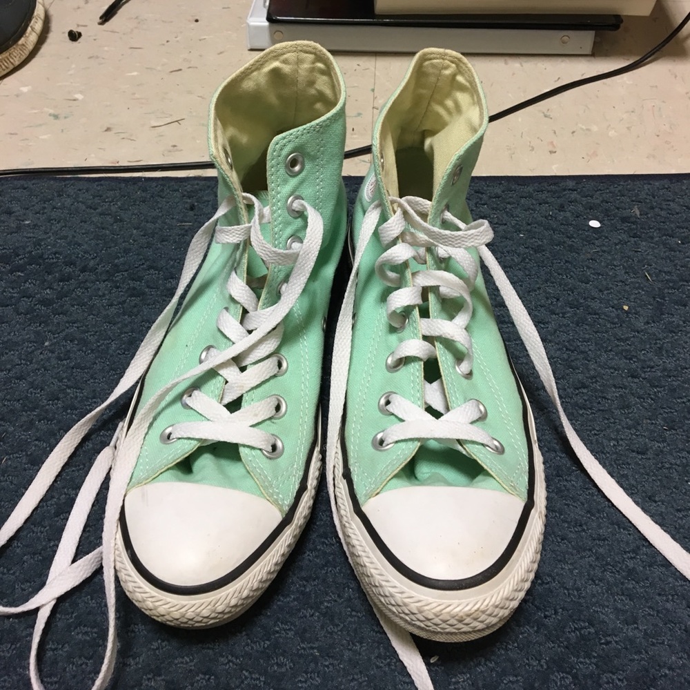 Light Teal Converse