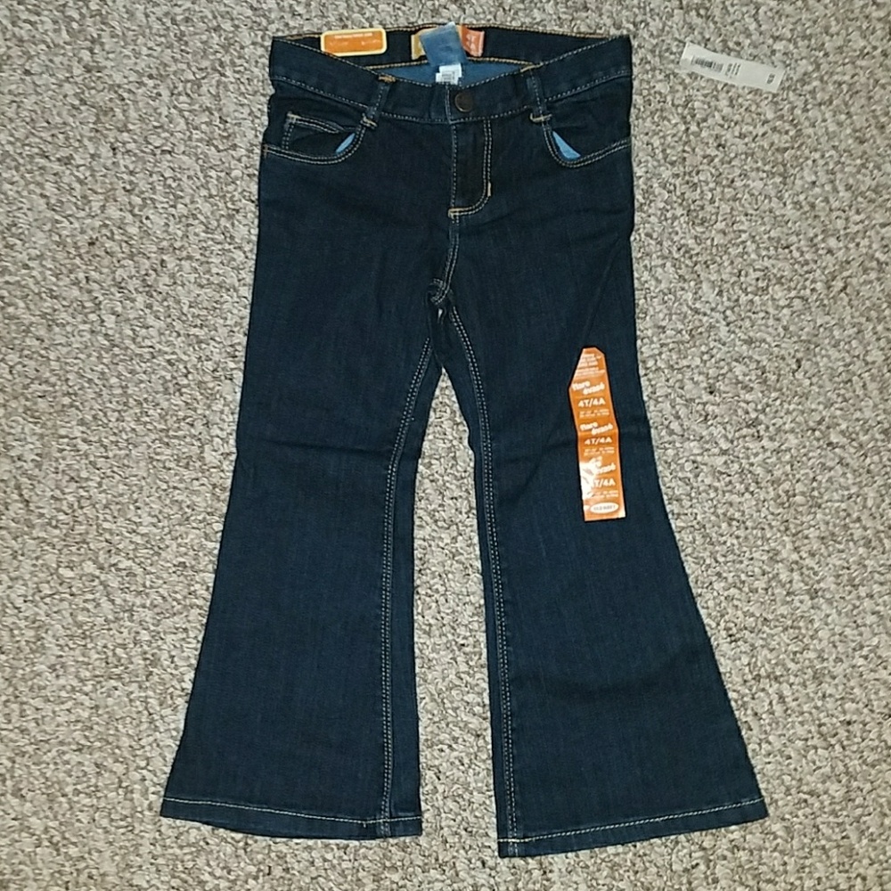 NWT Adjustable waist-stretch Flare jeans SZ 4t