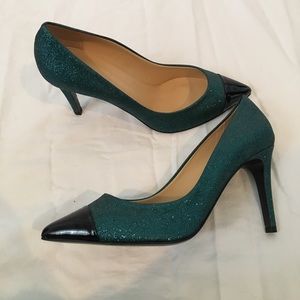 J.Crew Glitter Cap Toe Pumps