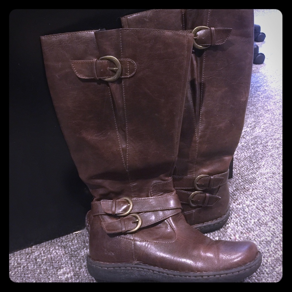 b.o.c wide calf riding boots size 9