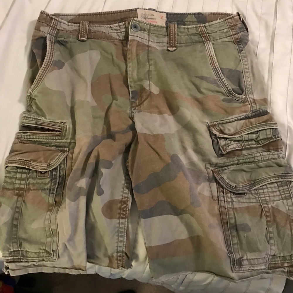American Eagle Camo Cargo Shorts