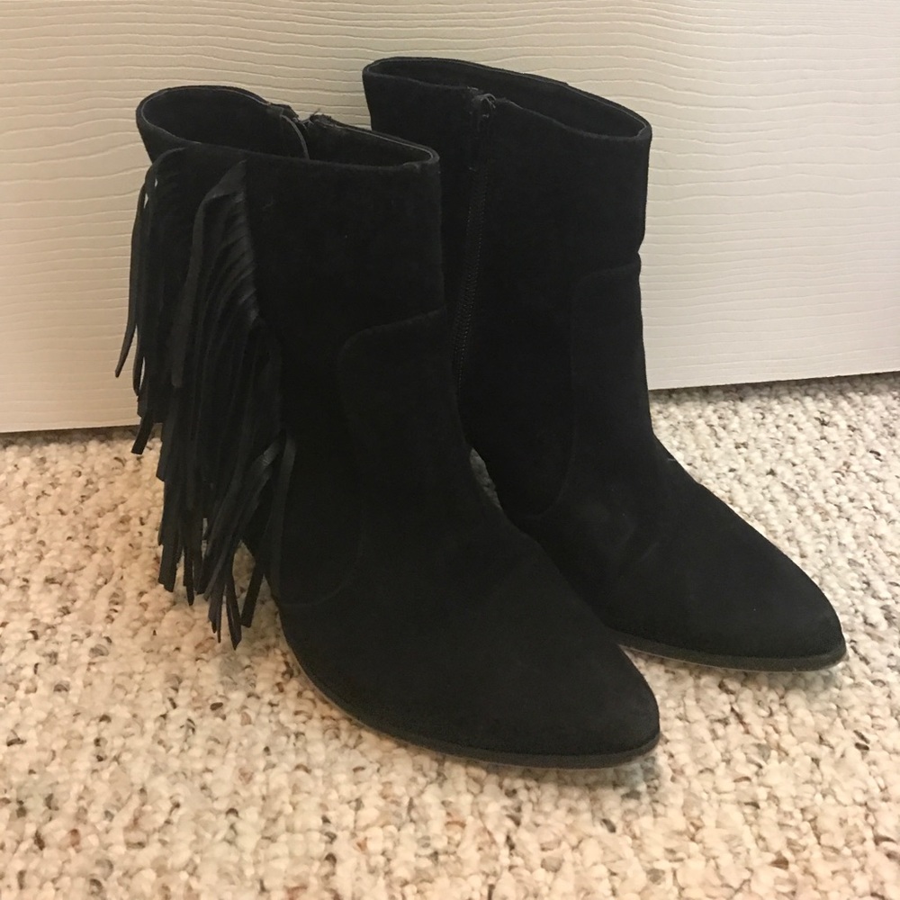 Express suede booties