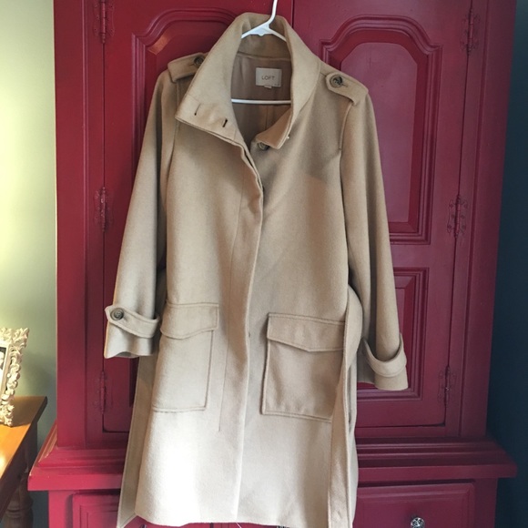 LOFT camel coat - Picture 1 of 8
