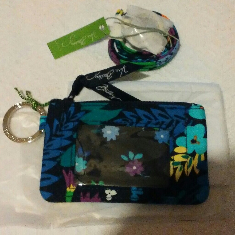 Vera Bradley Zip ID Case Set Midnight Blues