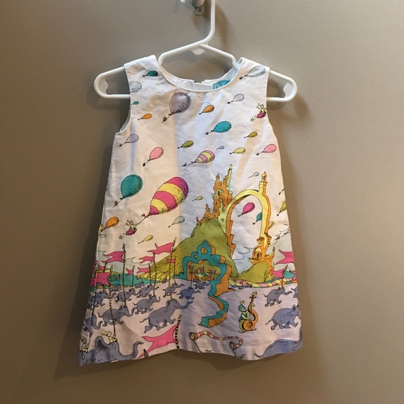 Other - Worn once Dr Seuss sundress balloons elephants