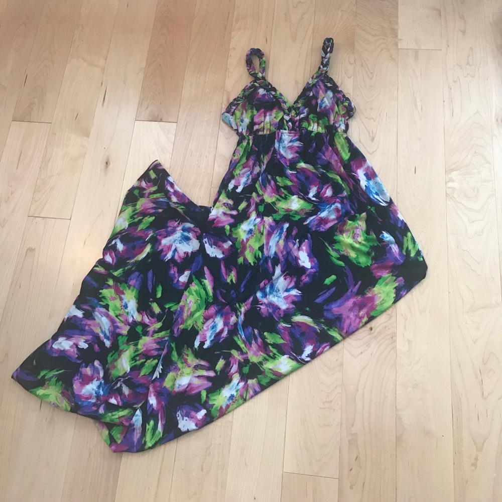 Black Floral Maxi Dress