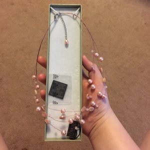 Pink Honora pearl necklace