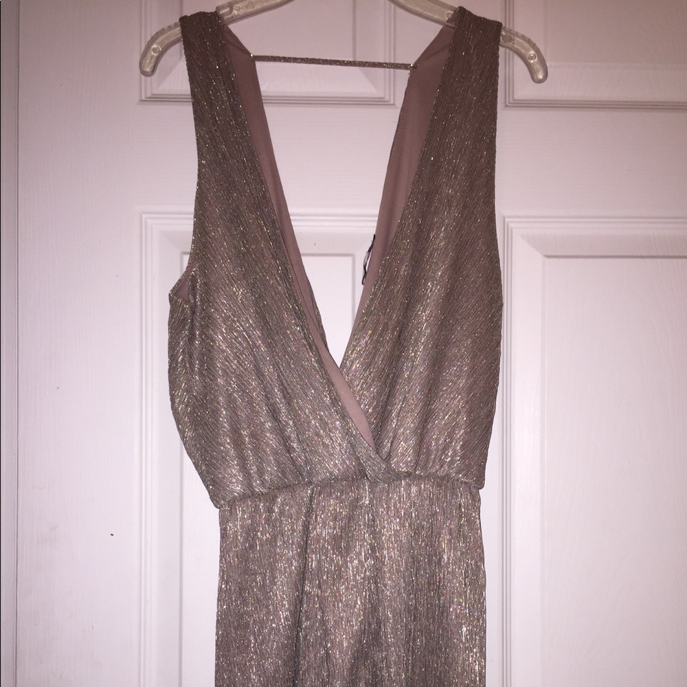 Charlotte Russe Gold romper