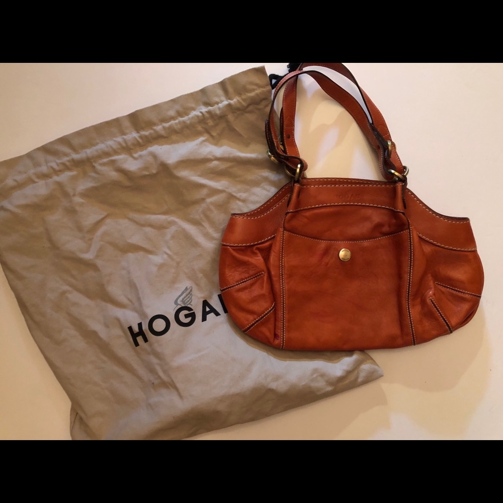 HOGAN classic shoulder / tote leather bag