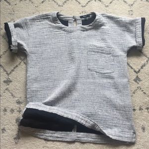 Madewell - Woven Indigo Pocket Tee