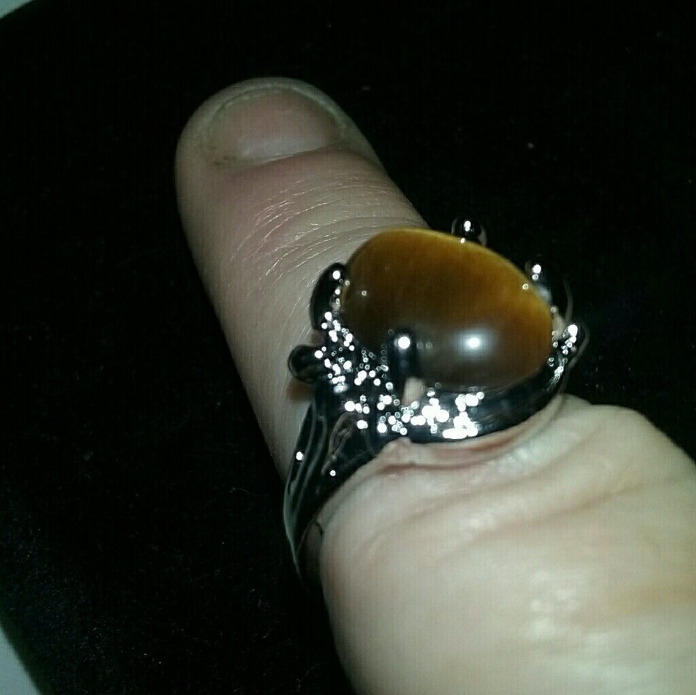 Fashion Tiger Eye Ring 7