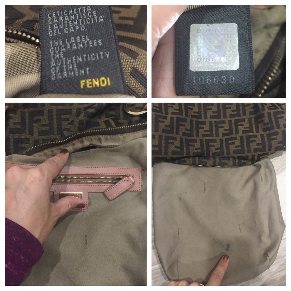 Fendi Zucca Hobo (Wallet sold) - Picture 4 of 5