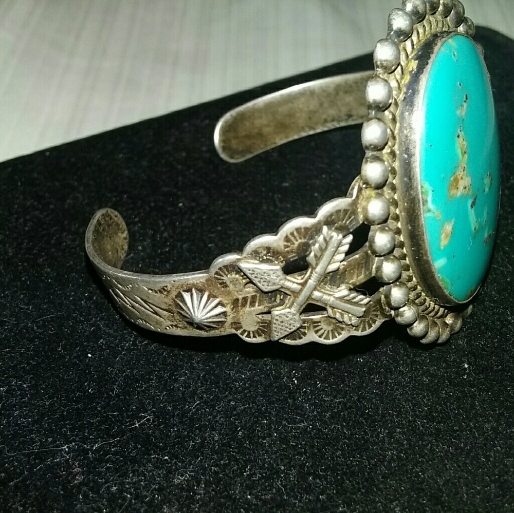 Silver Turquoise Cuff Bracelet