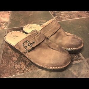 BOC Born Concept distressed leather mules