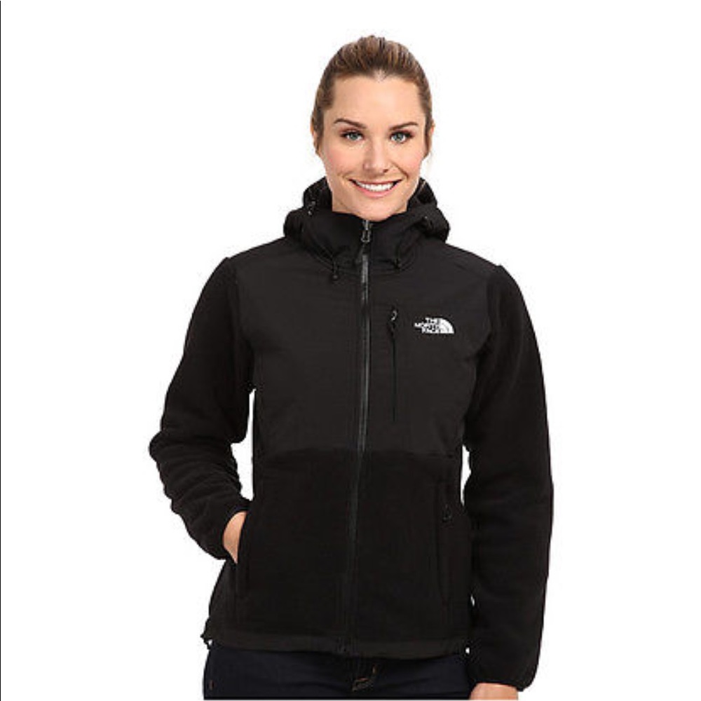 North Face hooded fleece Denali coat