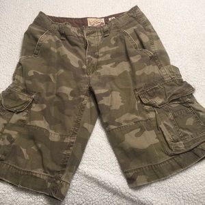 Mens Camo Cargo Shorts