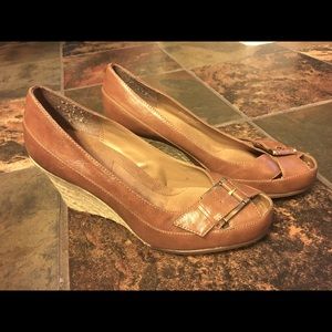 A2 Aerosoles Wedge Buckle Shoes