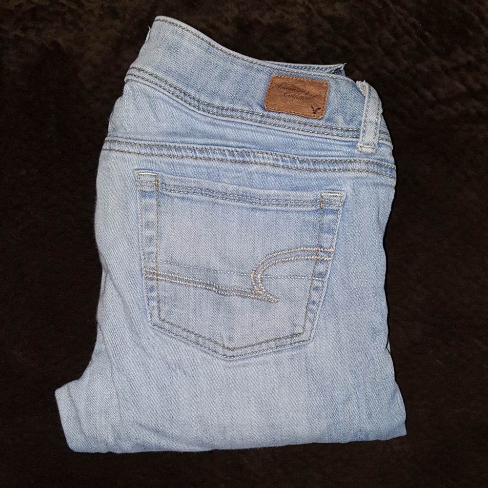 American Eagle Factory Distressed Skinny Jeans