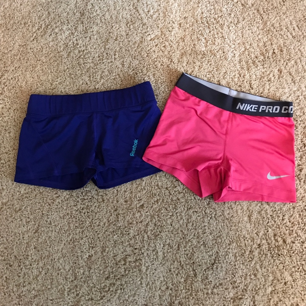 Nike and Reebok athletic shorts bundle