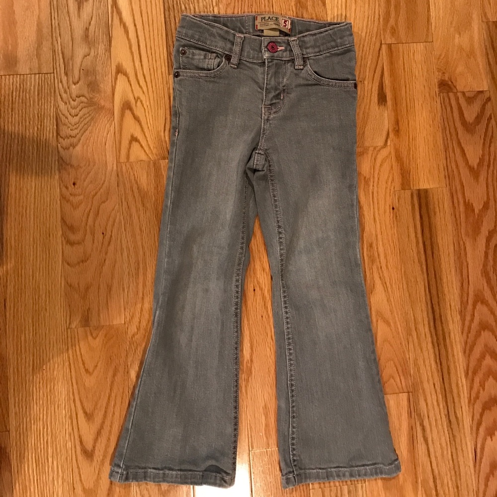 Grey jean pants for girls
