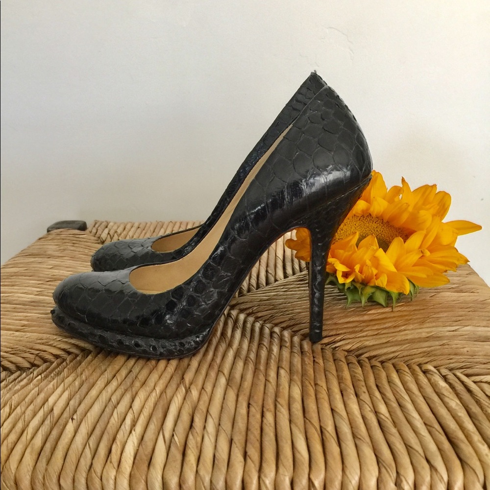 Alexandre Birman Python Pumps