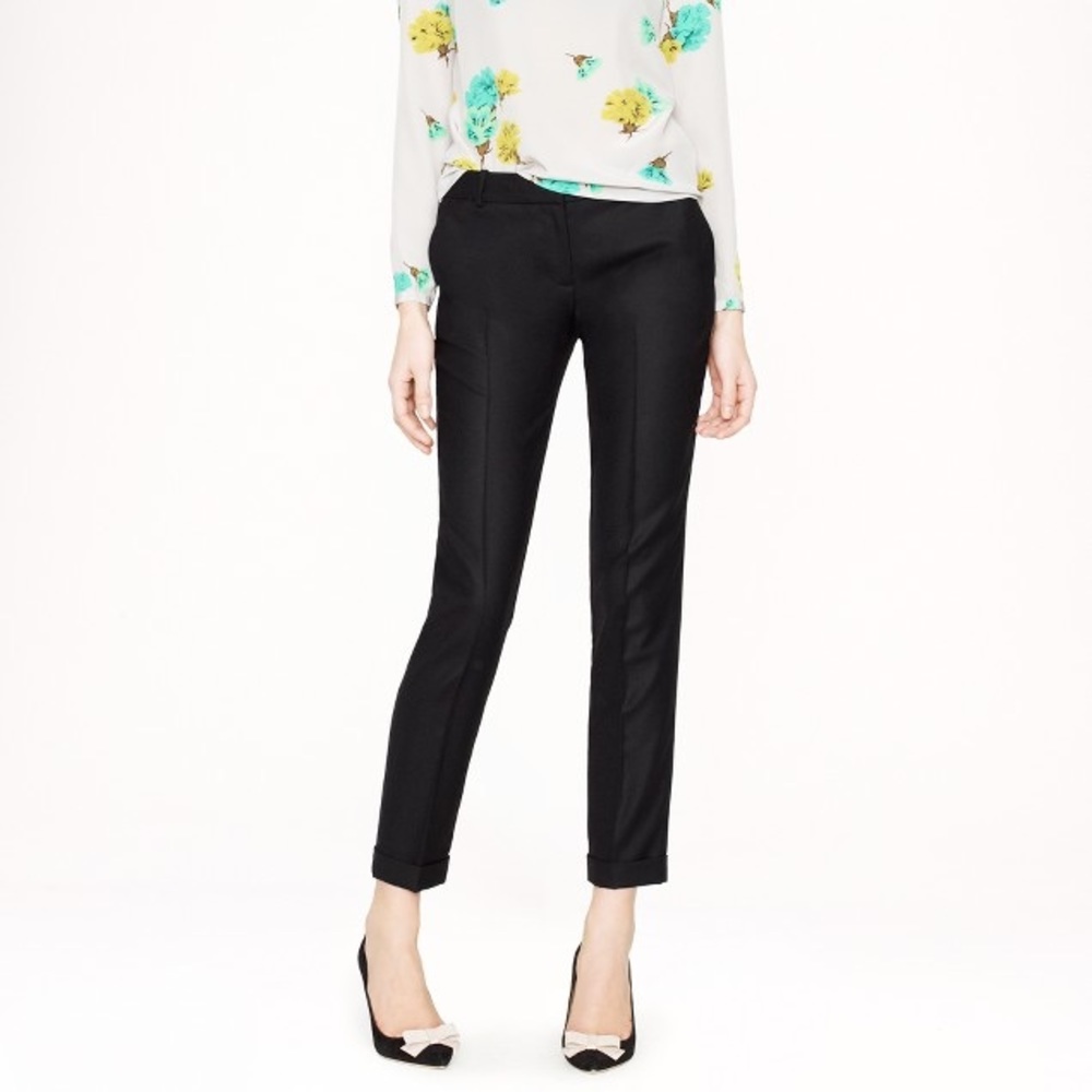 J. Crew Cafe Capri in black