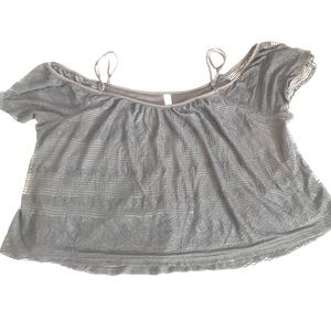 Black crop top
