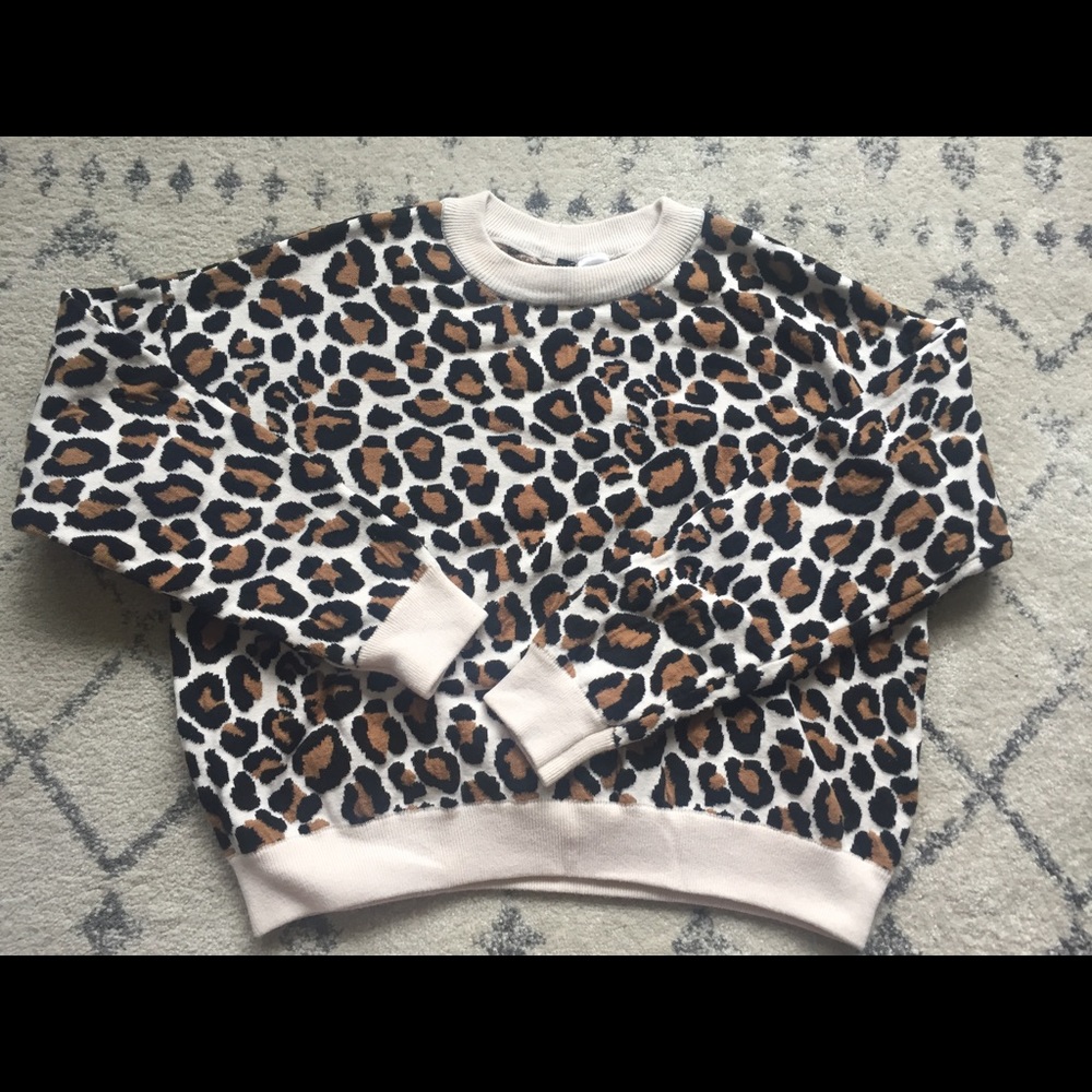 H&M - Cropped Sweater Sweatshirt