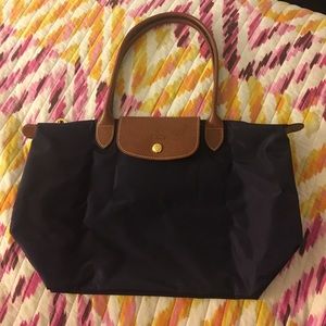 Longchamp Le Pliage Long Handle Small Nylon Tote