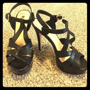 Black Guess Strappy Heels