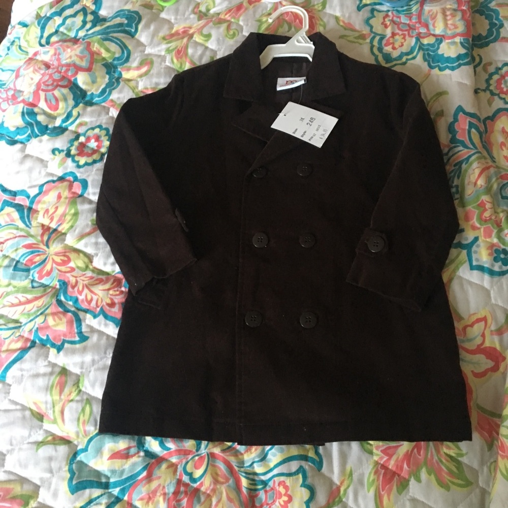 Mom & me cord peacoat Nwt