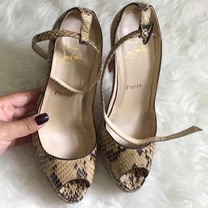 Authentic Python Christian Louboutin shoes