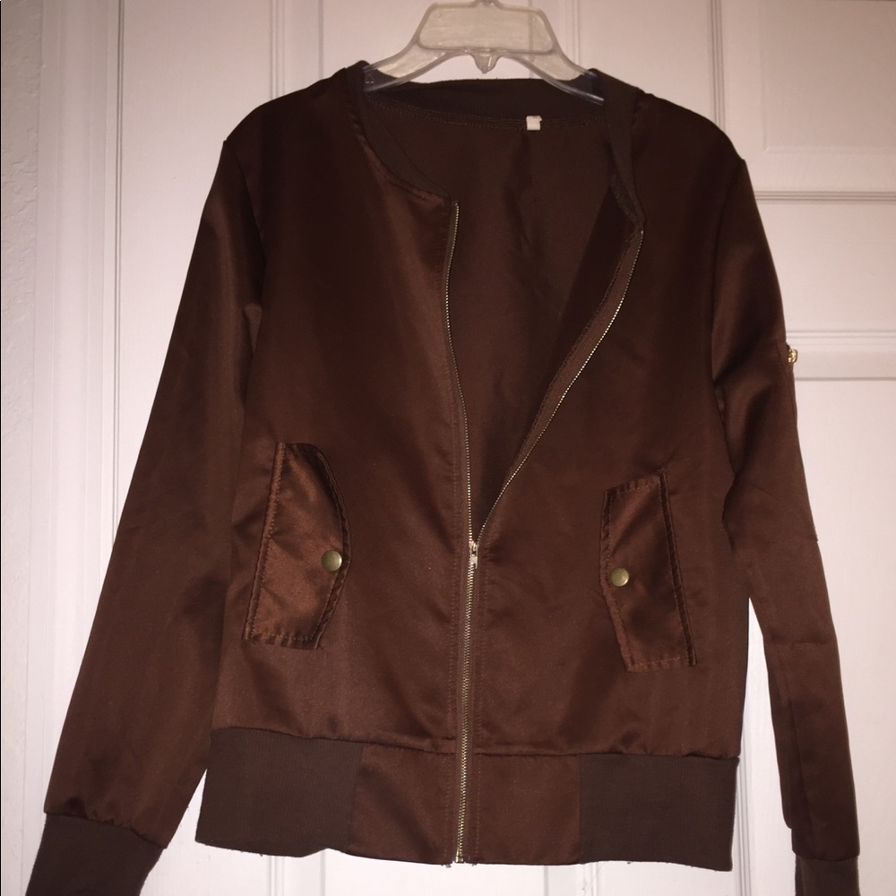 Satin Bomber Jacket