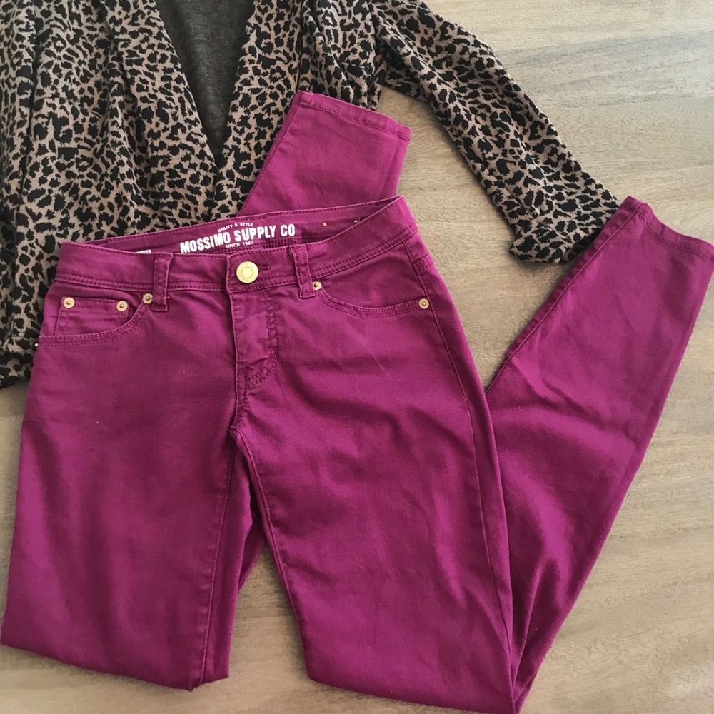 Mossimo Purple Skinny Jeans