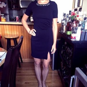 Jessica Simpson Little Black Dress with Jewels