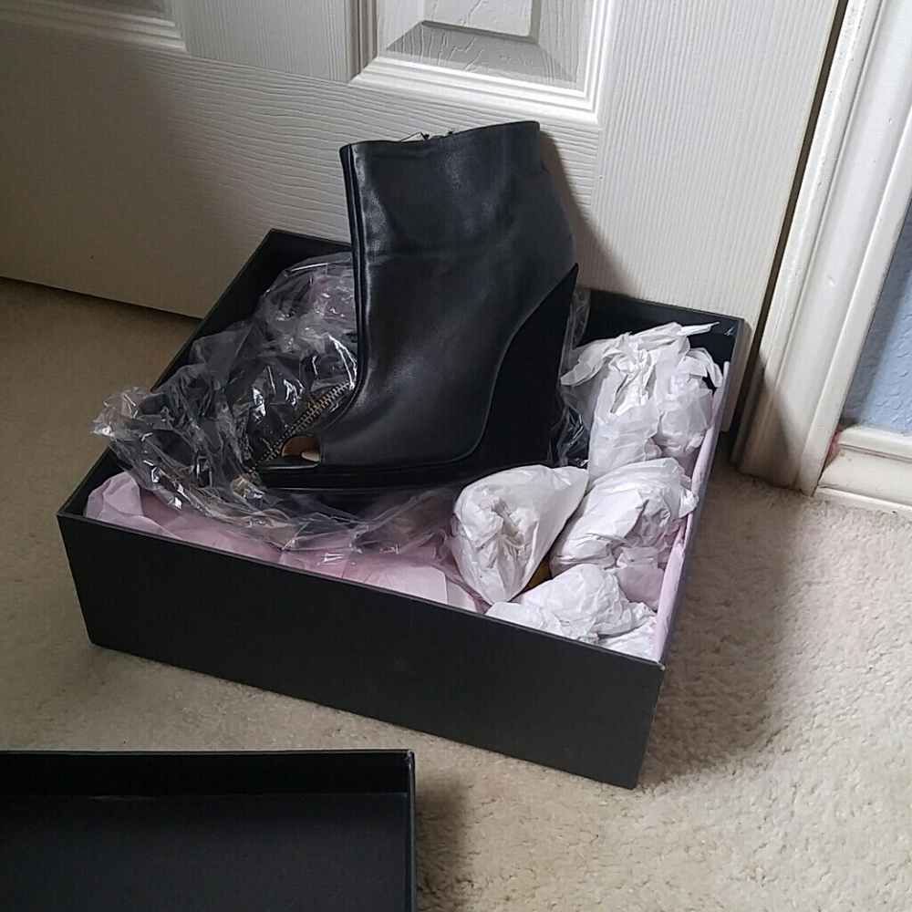 Cute open toe booties