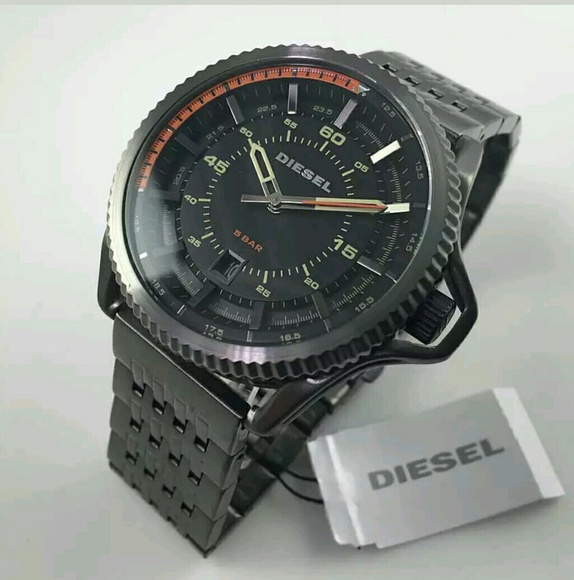 New! Diesel gunmetal stainless steel watch