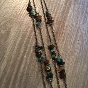 Natural turquoise and stone