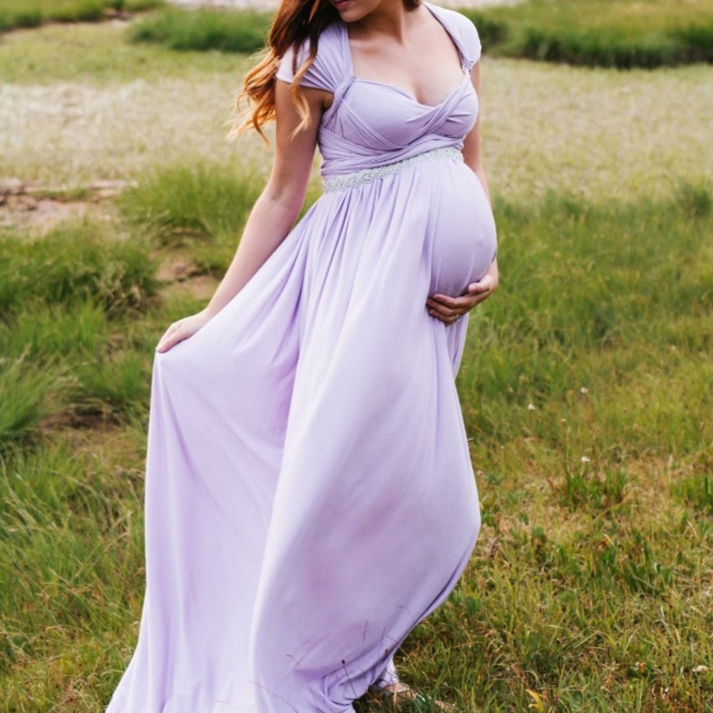 Sew Trendy Infinity Gown- Leyah in Lavender